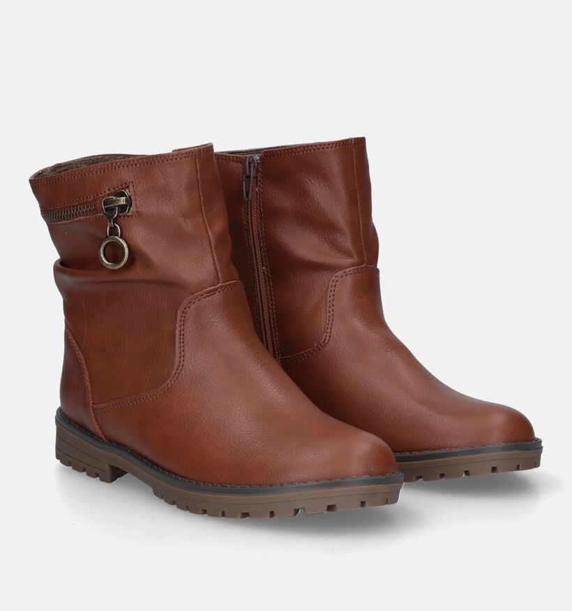 Milo & Mila Cognac Boots voor meisjes (329503) - geschikt voor steunzolen