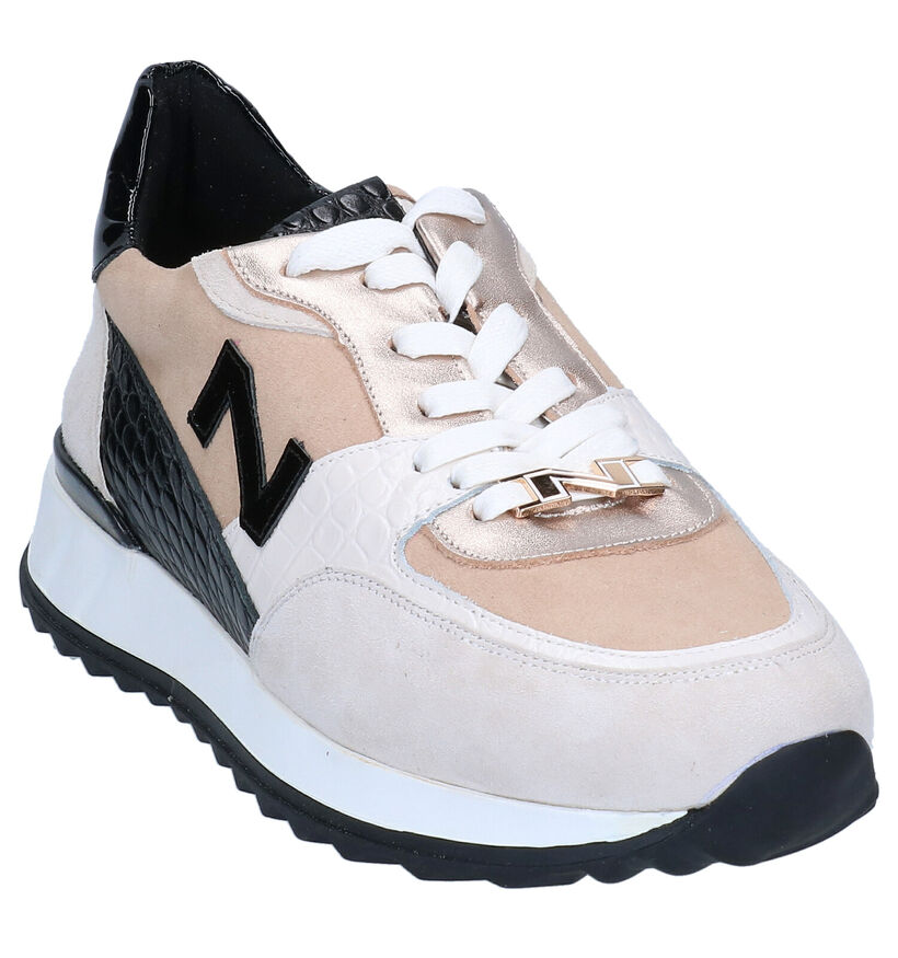 Nathan-Baume Beige Sneakers in leer (297850)