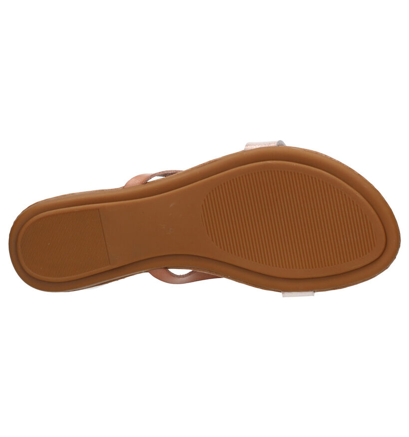 Identity Beige Teenslippers in kunstleer (273888)