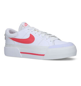 Nike Court Legacy Lift Witte Platform Sneakers voor dames (324639)