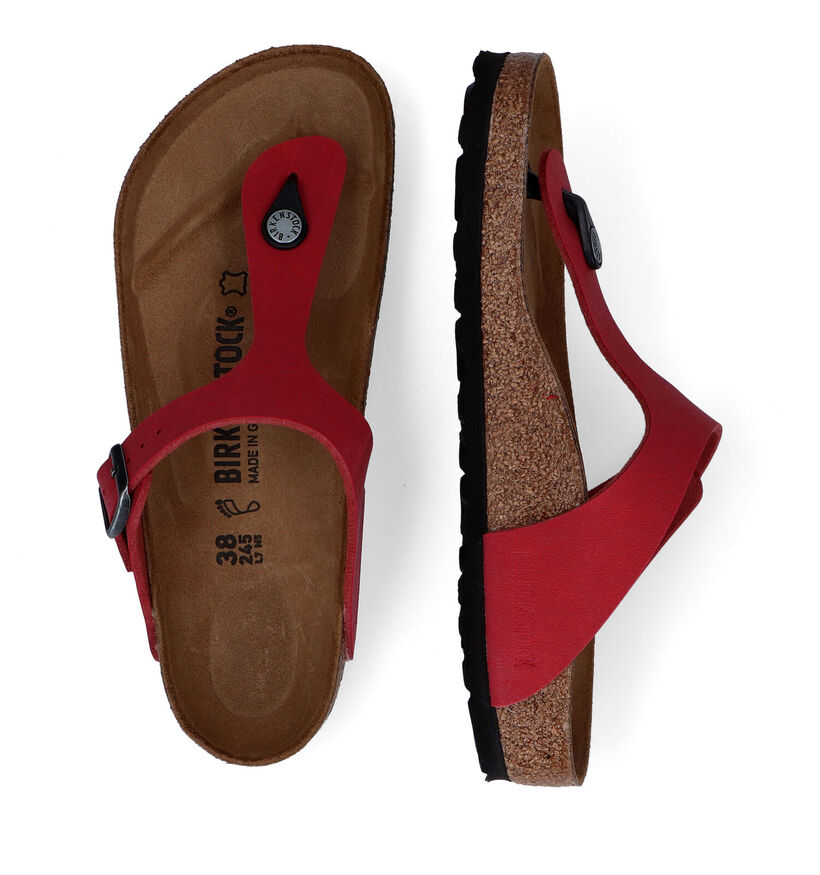 Birkenstock Gizeh Birko-Flor Tongs en &Eacute;cru pour femmes (339532)