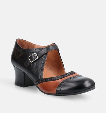 Miz Mooz Pumps Zwart/Bruin