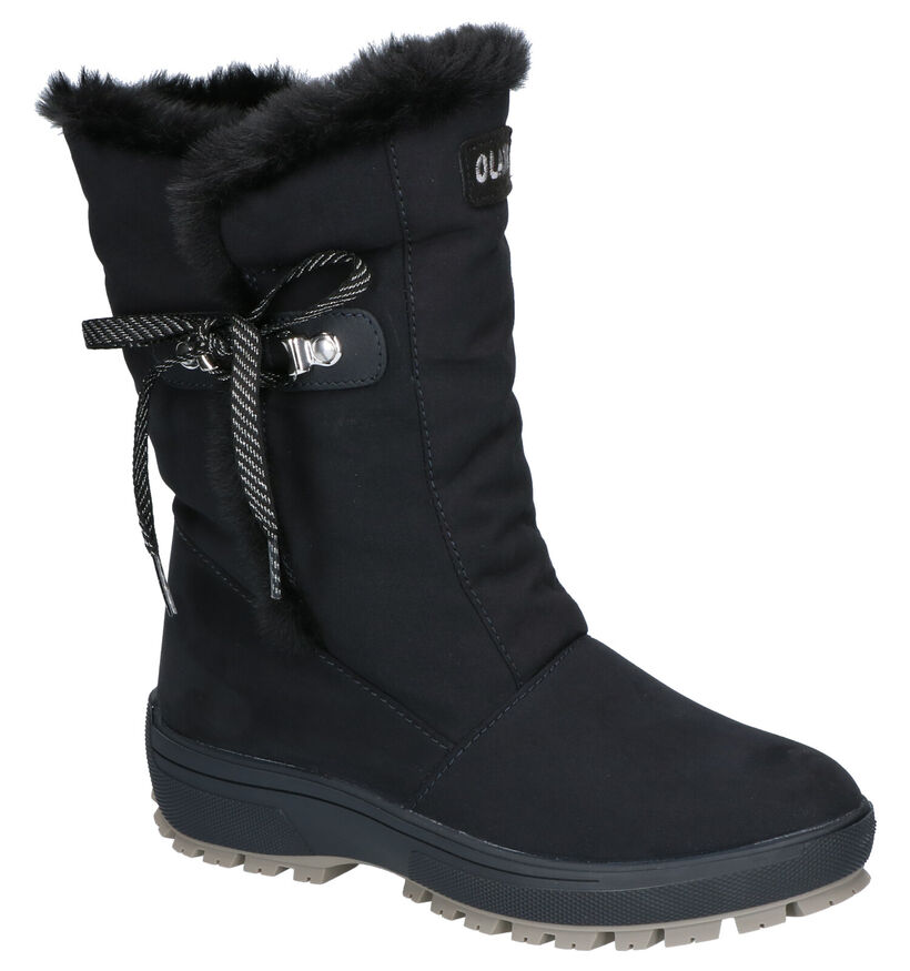 Olang Grazia Bottes de neige en Noir en daim (262751)