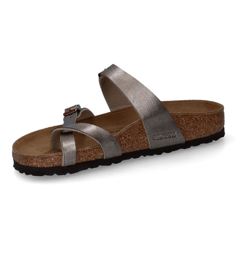Birkenstock Mayari Bruine Slippers in kunstleer (322652)
