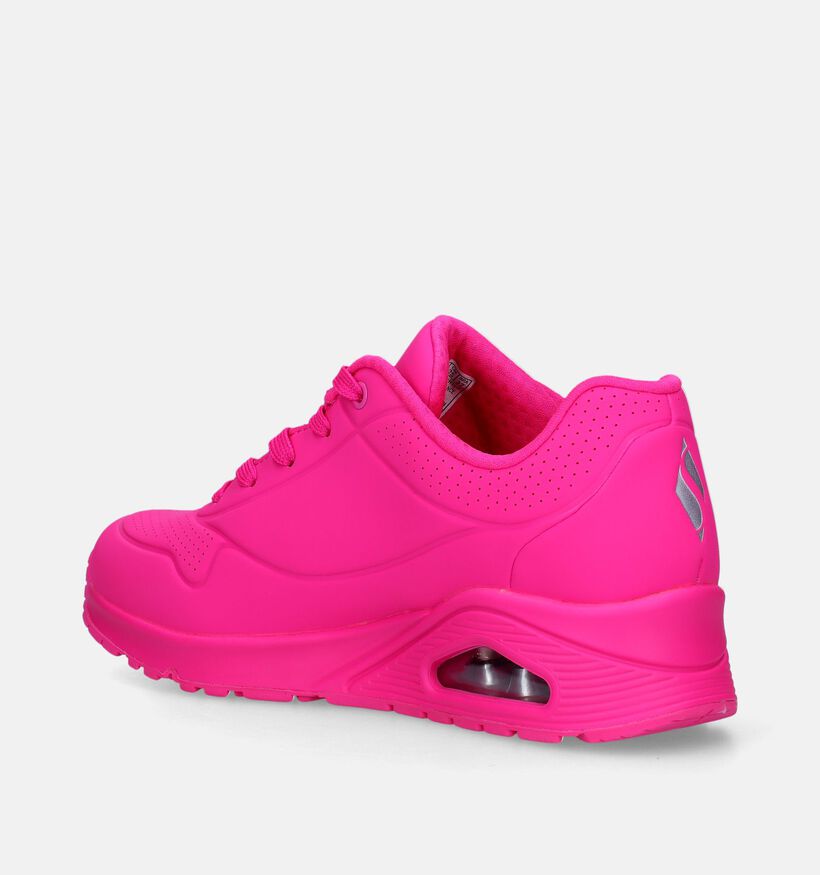 Skechers Uno Night Shades Baskets en Rose pour femmes (342446)