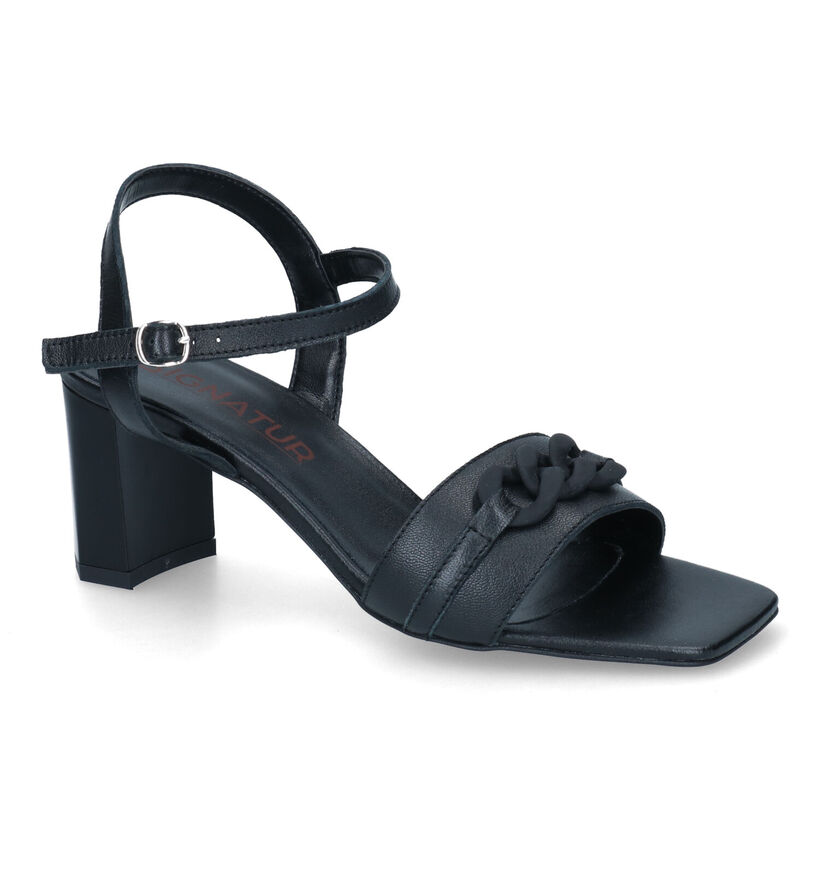 Signatur Begonia Sandales en Noir pour femmes (311140)