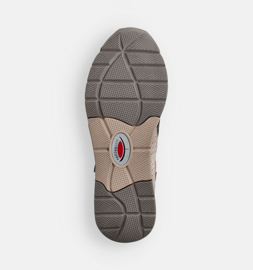 Gabor Donkerbeige Veterschoenen voor dames (365049) - geschikt voor steunzolen