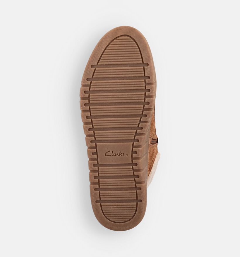 Clarks Mykah Izzy Bottines motardes en Camel pour femmes (361960) - pour semelles orthopédiques