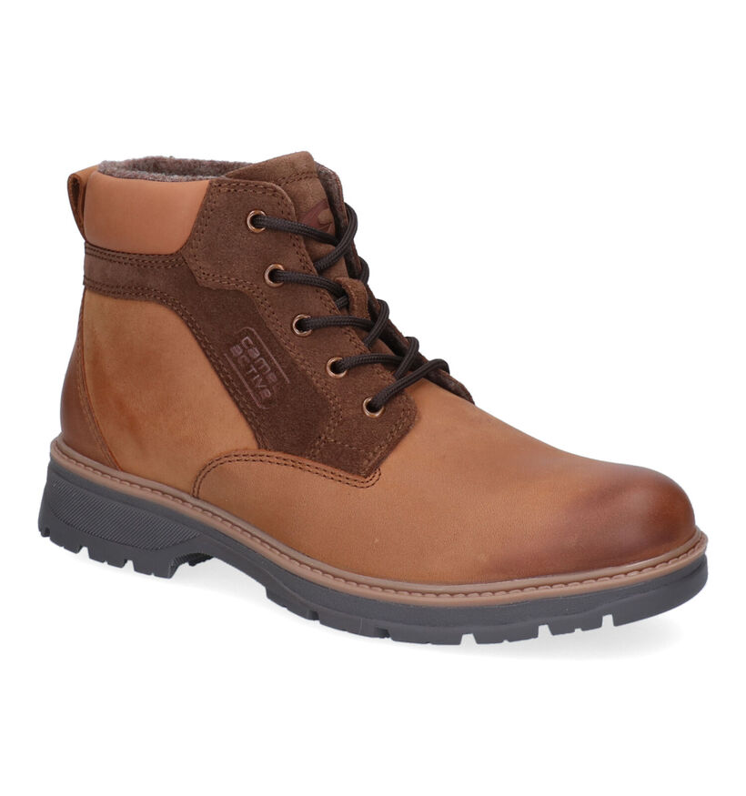 Camel Active Gravity Bottines en Cognac en cuir (296650)