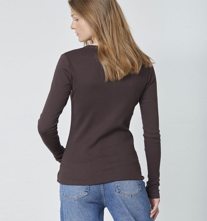 Sisters Point Eike Longsleeve en Marron pour femmes (371957)
