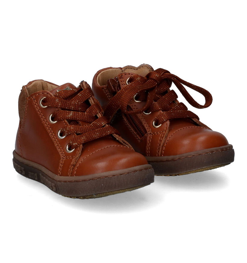 STONES and BONES Biva Cognac Babyschoenen voor meisjes (320451) - geschikt voor steunzolen