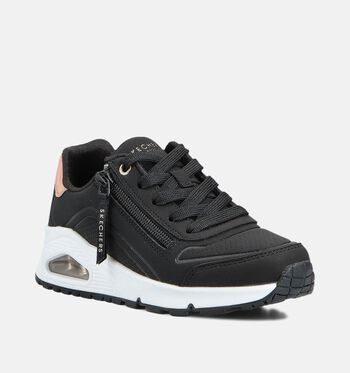 Skechers Memory Foam Low Sneakers Zwart/Wit