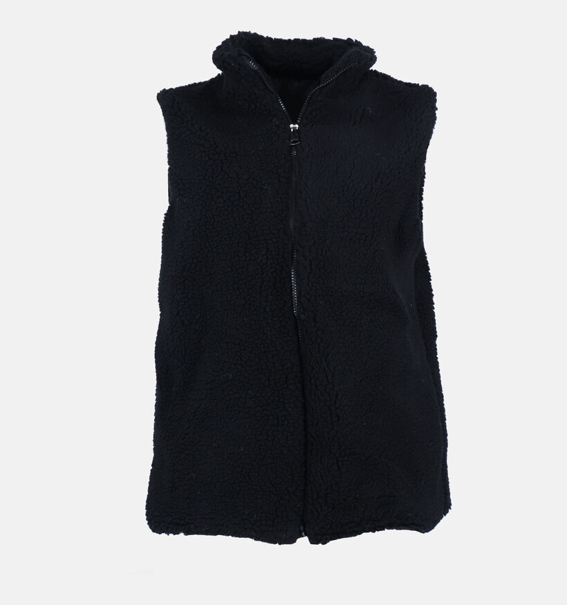 Via Limone Teddy Gilet sans maches en Noir pour femmes (326106)