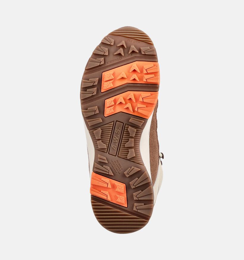 Icepeak Aura Mc Ms Chaussures de randonn&eacute;e en Beige fonc&eacute; pour femmes (378579) - pour semelles orthop&eacute;diques