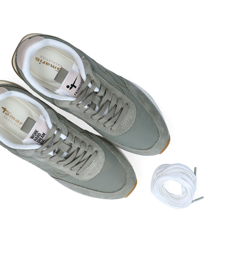 Tamaris Fashletics Baskets en Vert pour femmes (296767) - pour semelles orthopédiques