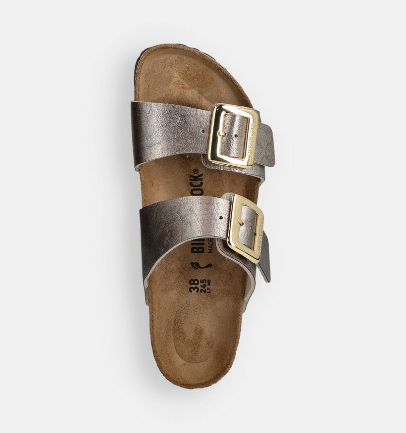 Birkenstock Sydney Cushion Buckle Gouden Slippers voor dames (360265)