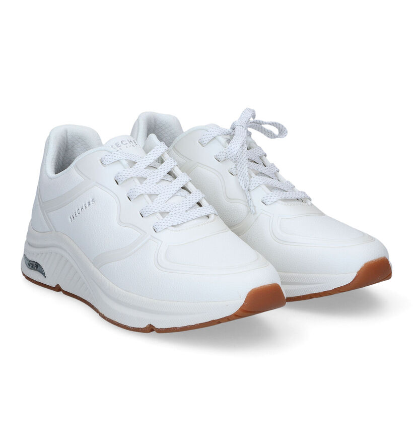 Skechers Arch Fit Baskets en Blanc pour femmes (318168) - pour semelles orthopédiques