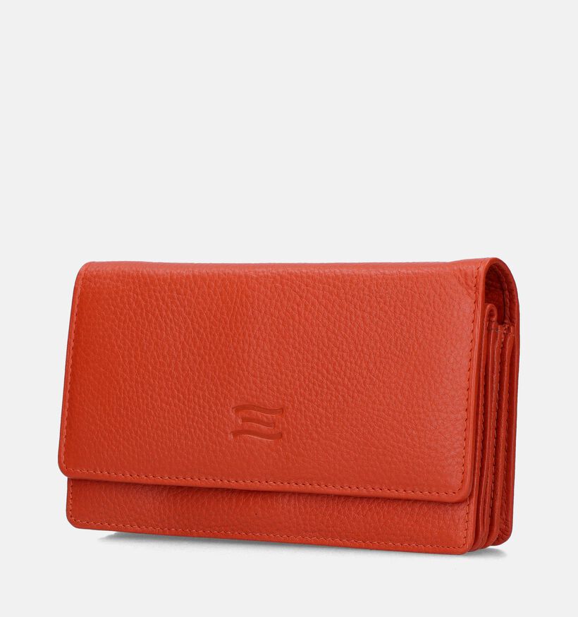 Crinkles Oranje Overslagportemonnee voor dames (349861)