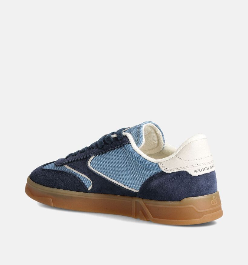 Scotch & Soda Slim Blauwe Sneakers voor heren (359415) - geschikt voor steunzolen