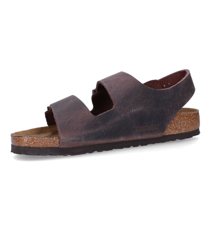 Birkenstock Milano Sandales en Marron pour hommes (351144)