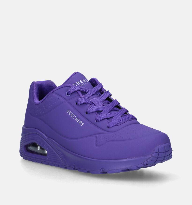 Skechers Uno Night Shades Baskets en Mauve pour femmes (344732)
