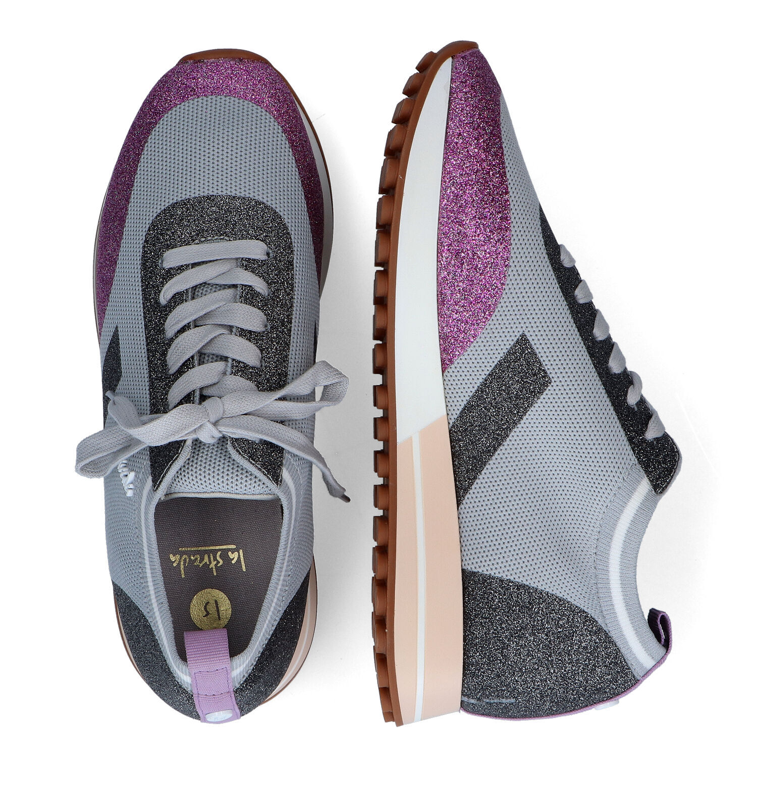 La strada sales witte sneaker