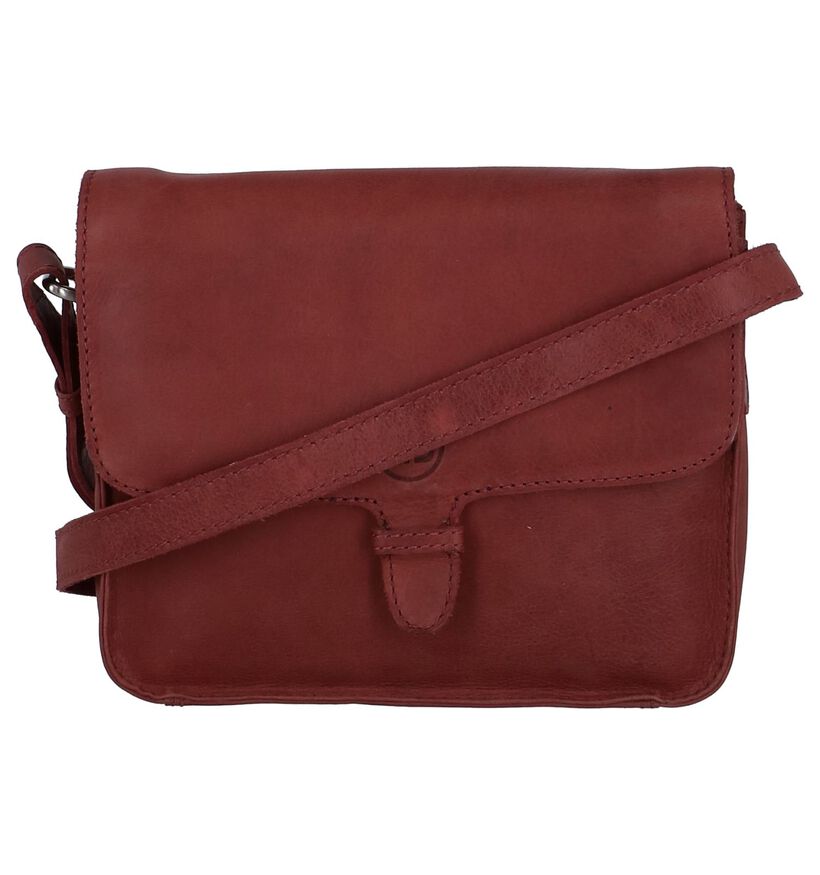 Bordeaux Crossbodytas Hampton Bays in leer (237991)