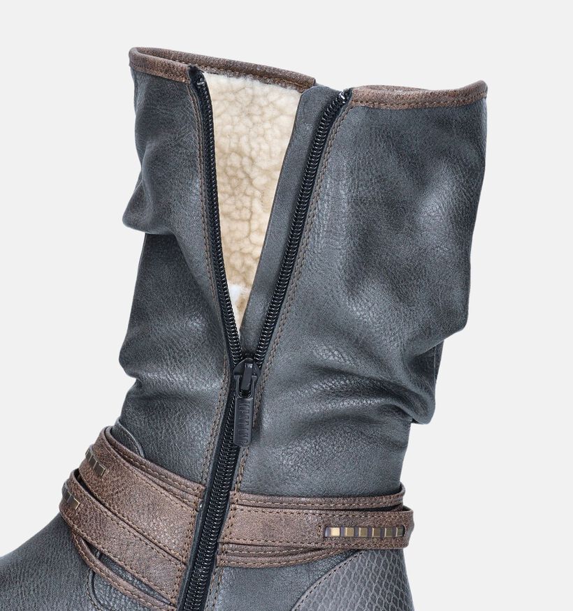 Mustang Grijze Korte laarzen voor dames (345410)