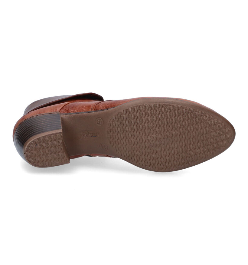 Rieker Bottines à lacets en Cognac pour femmes (344405)