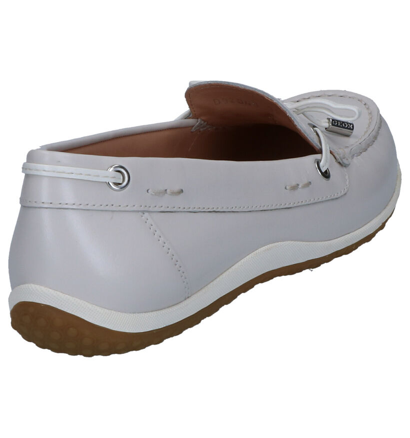 Geox Vega Moc Mocassins en Ecru pour femmes (303577)