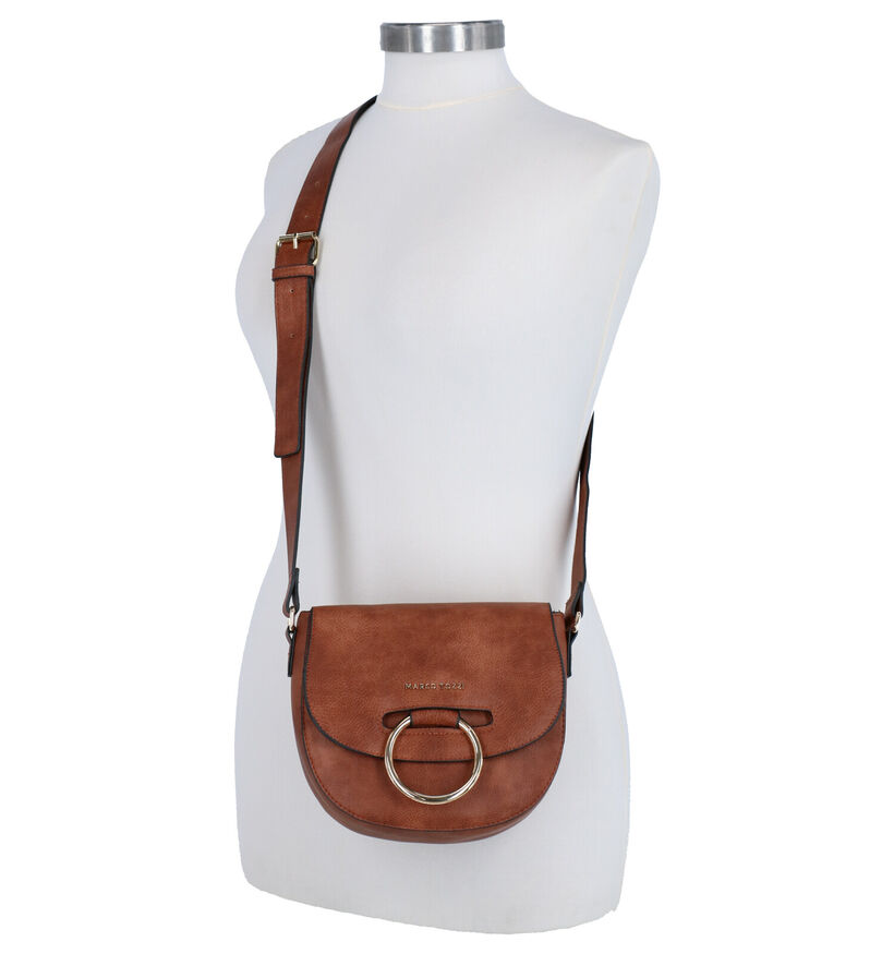 Marco Tozzi Zwarte Crossbody Tas in kunstleer (280584)