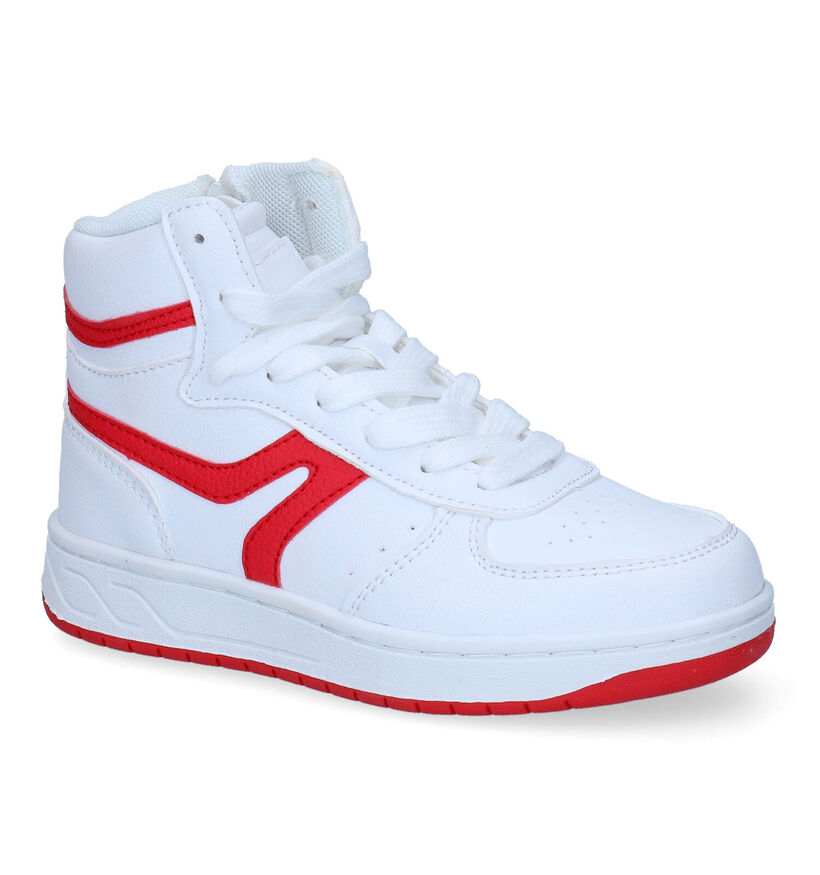 CEMI Witte Hoge sneakers voor jongens, meisjes (330919)