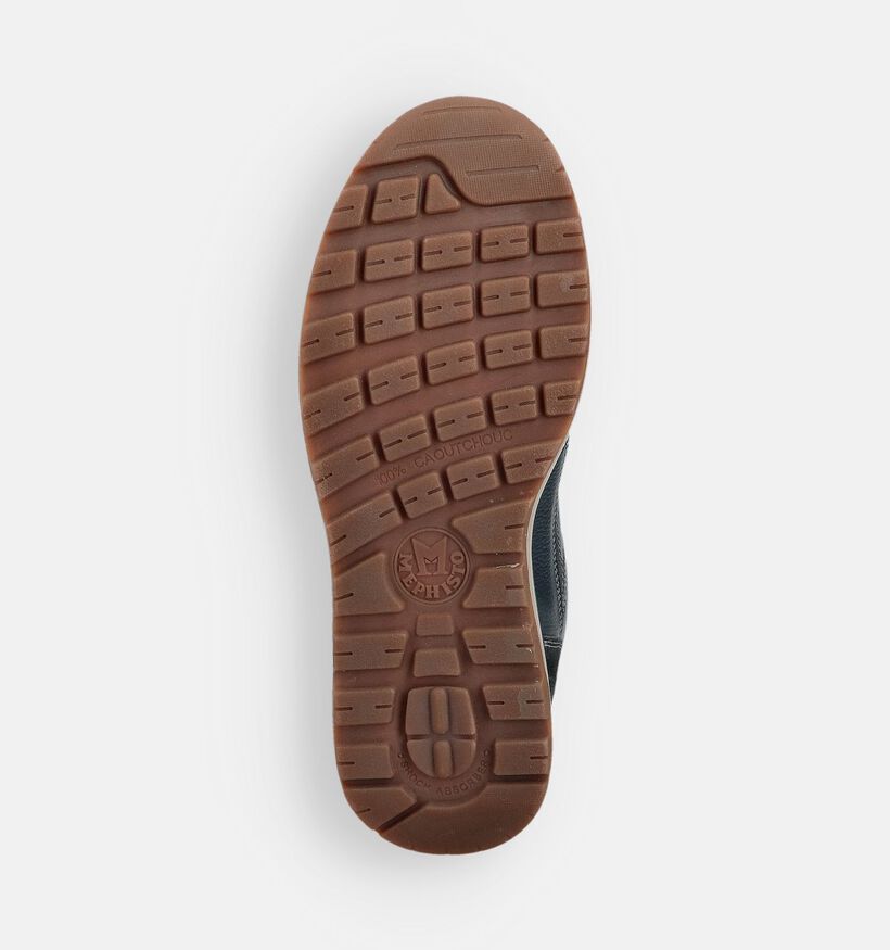 Mephisto Bradley Velsport Chaussures plates en Bleu fonc&eacute; pour hommes (378988) - pour semelles orthop&eacute;diques