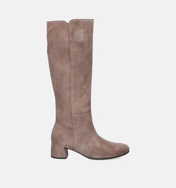 Lange laarzen beige