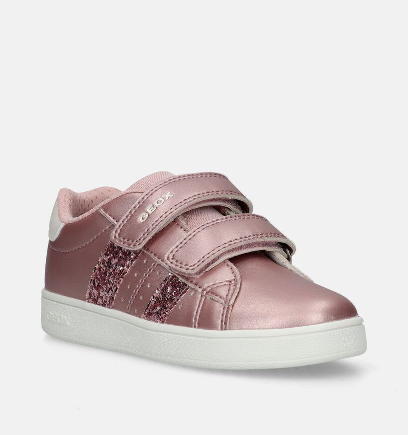 Geox Eclyper Baskets en Rose pour filles (335797) - pour semelles orthop&eacute;diques