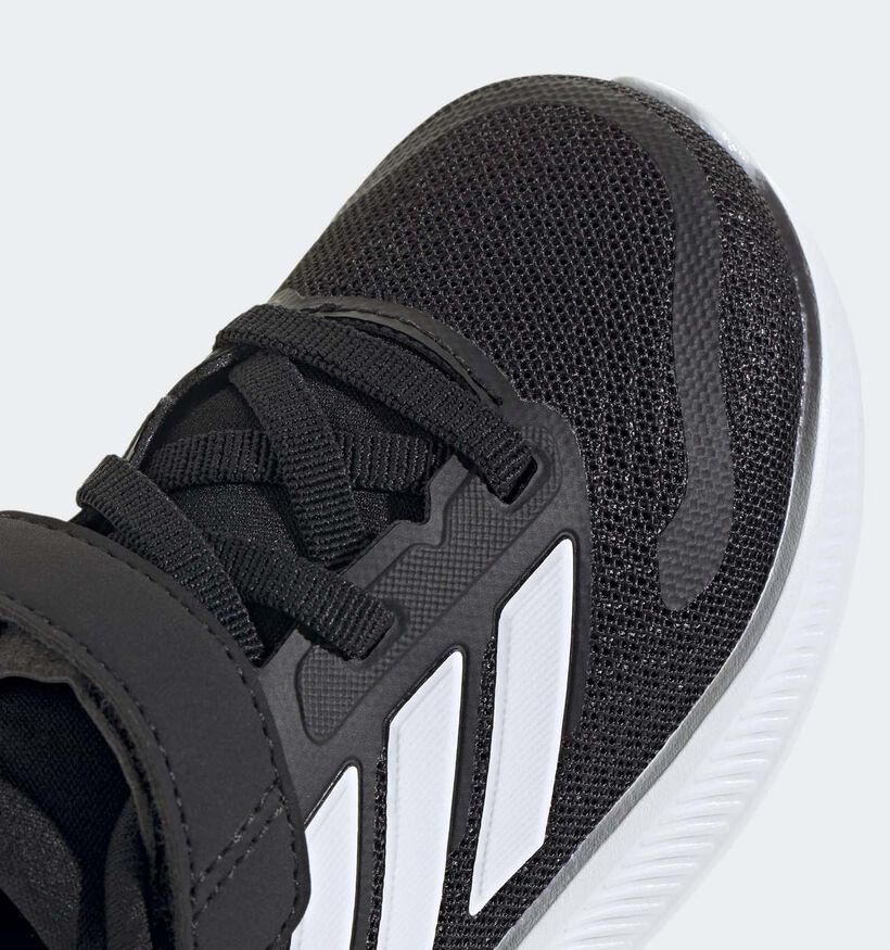 adidas RunFalcon 5 Baskets en Noir pour filles, garçons (350247) - pour semelles orthopédiques