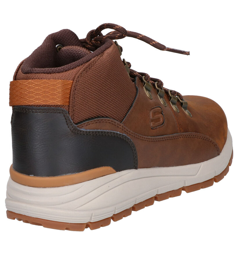Skechers Volero Mix Chaussures hautes en Brun en textile (262812)
