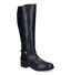 Tommy Hilfiger Hardware Zwarte Knielaarzen in leer (295228)