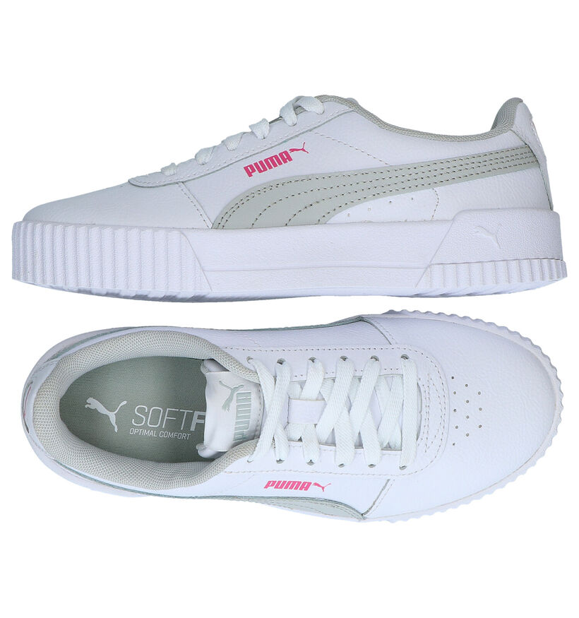 Puma Carina Baskets en Blanc en cuir (276747)