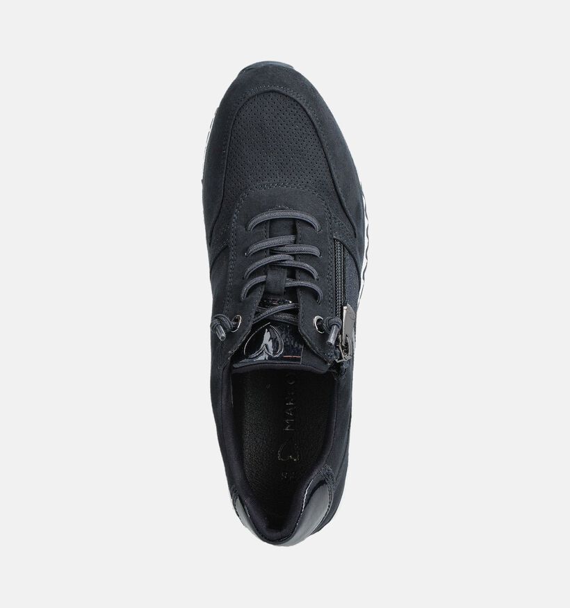 Marco Tozzi Baskets en Bleu fonc&eacute; pour femmes (376535) - pour semelles orthop&eacute;diques