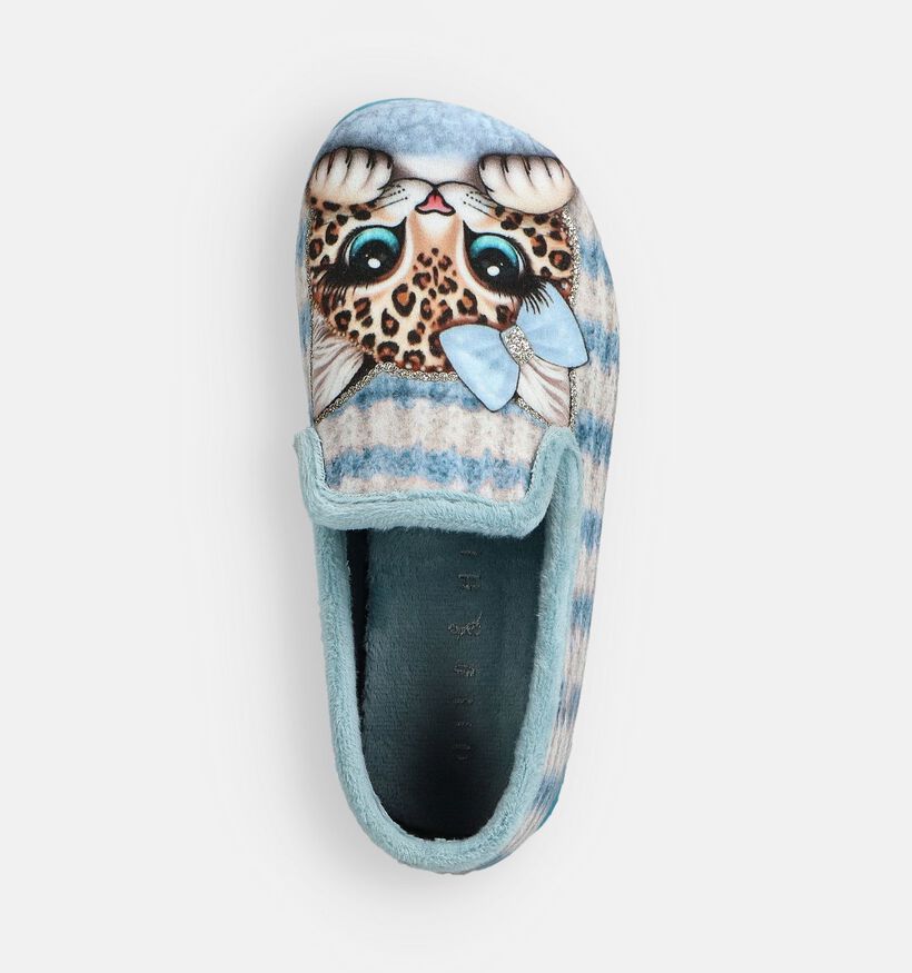 Milo & Mila Blauwe Pantoffels Milo & Mila Blauwe Pantoffels voor meisjes (364961)