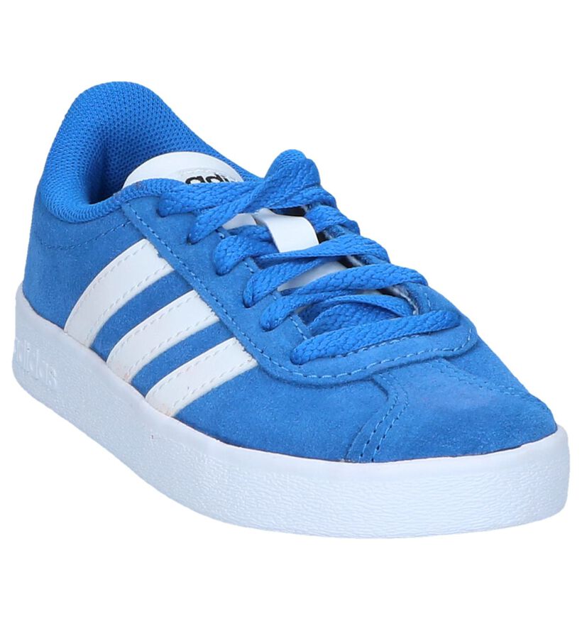 adidas VL Court 2.0 Zwarte Sneakers in kunstleer (252556)