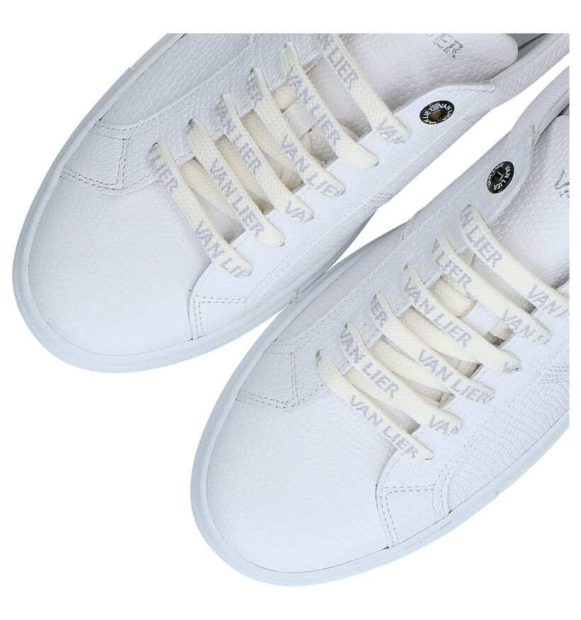Van Lier Witte Veterschoenen in leer (291348)