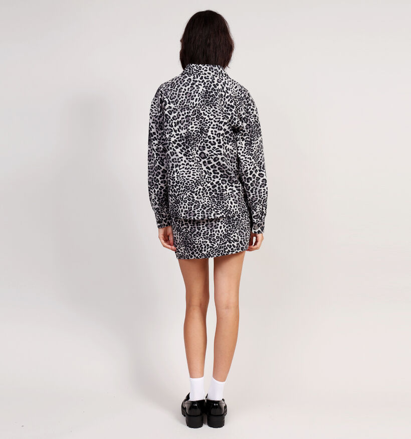 JDY Ray Chemise en Gris/Leopard pour femmes (359948)