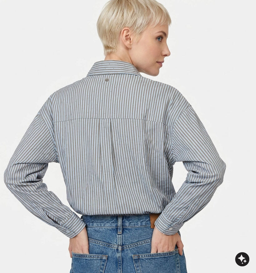 Deeluxe Original Holmy Blauw Gestreept Hemd voor dames (382276)