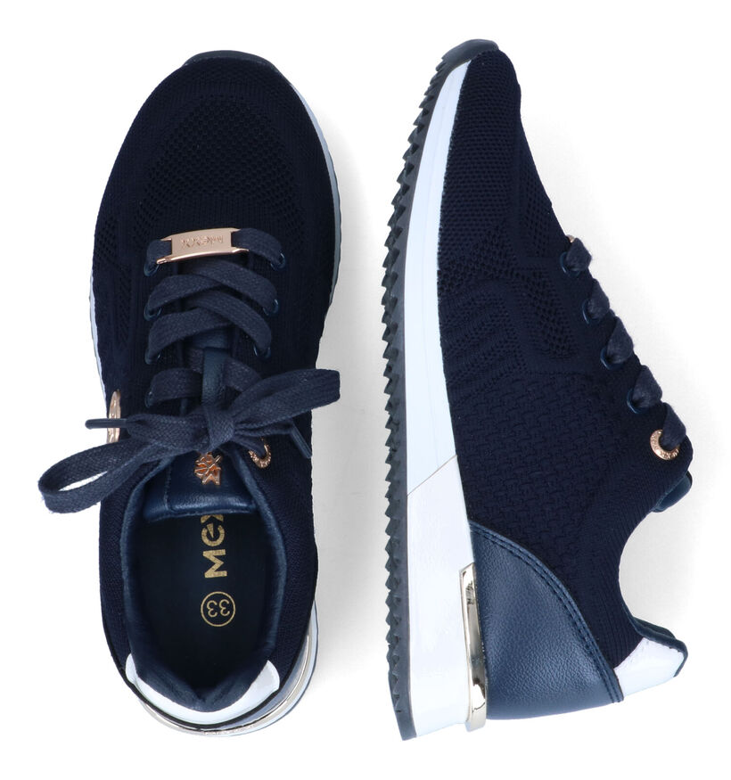 Mexx Gitte Mini Blauwe Sneakers voor meisjes (303737) - geschikt voor steunzolen