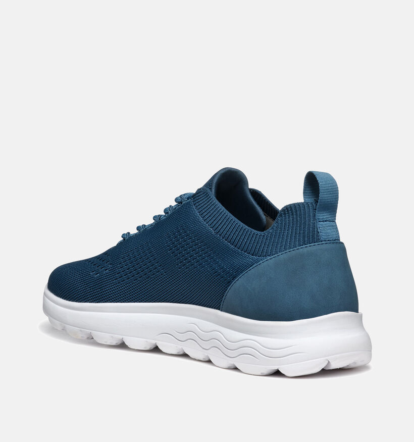 Geox Spherica Blauwe Veterschoenen voor heren (353836) - geschikt voor steunzolen