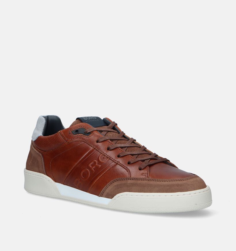 Björn Borg Chaussures à lacets en Cognac pour hommes (336914) - pour semelles orthopédiques