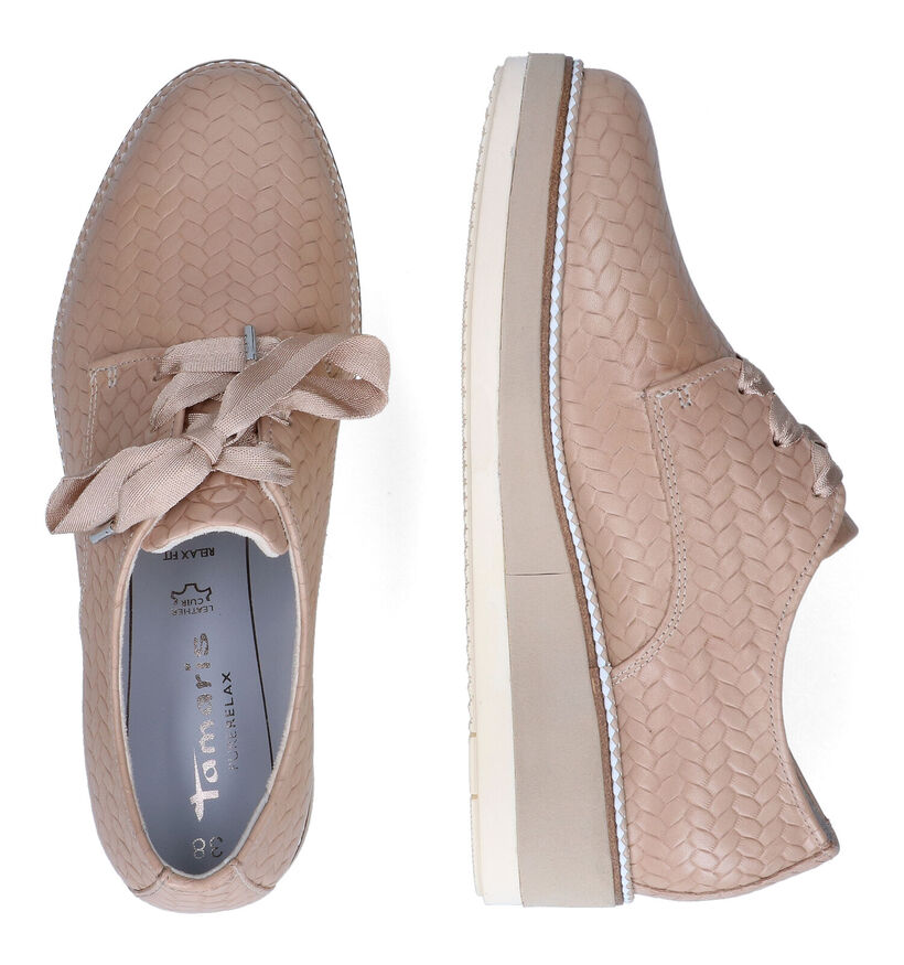 Tamaris Pure Relax Witte Veterschoenen voor dames (306359) - geschikt voor steunzolen