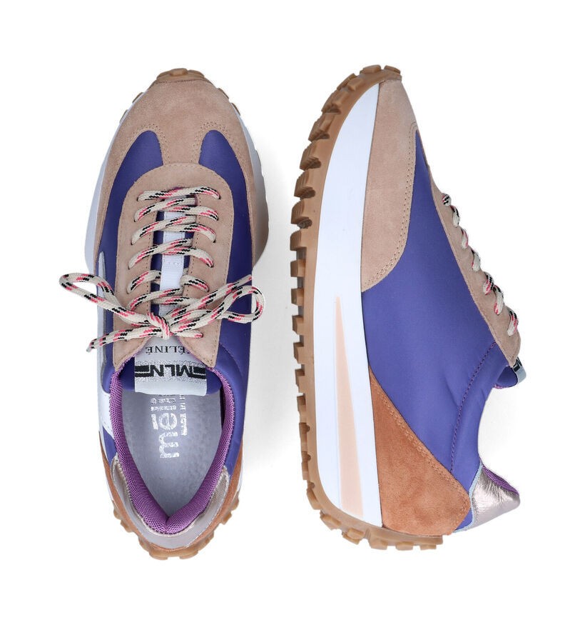 Méliné Paarse Sneakers in nubuck (316068)
